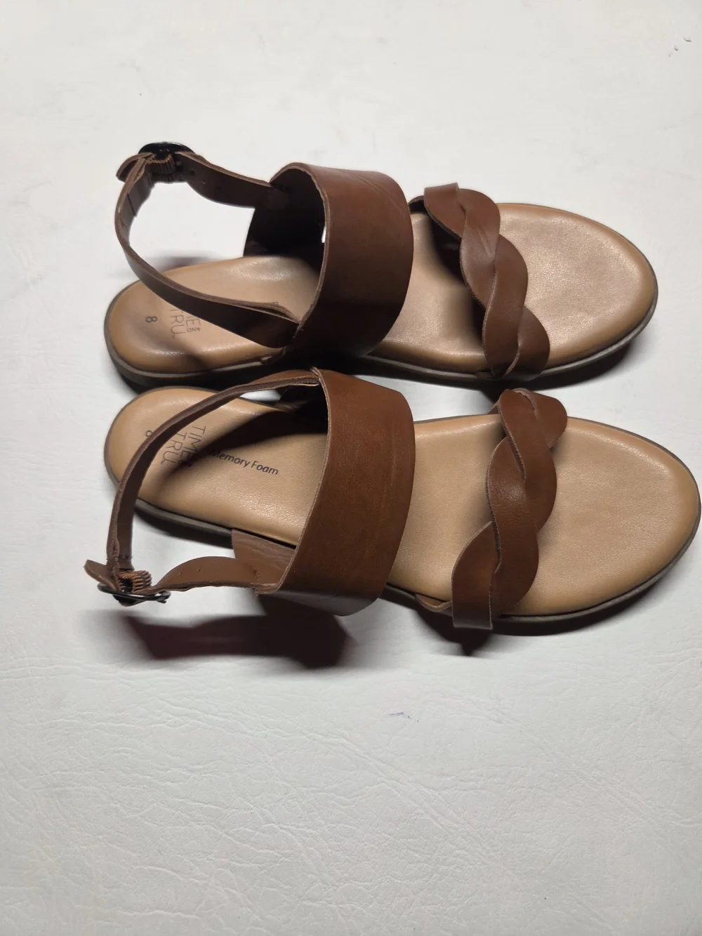 Brown Braided Strap Women’s Sandals